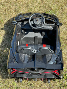 Black lambo interior picture 