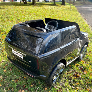 Ride on Car, color black, Range Rover, back view